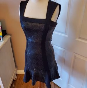 BCBG Maxazria Black Sequin mini dress